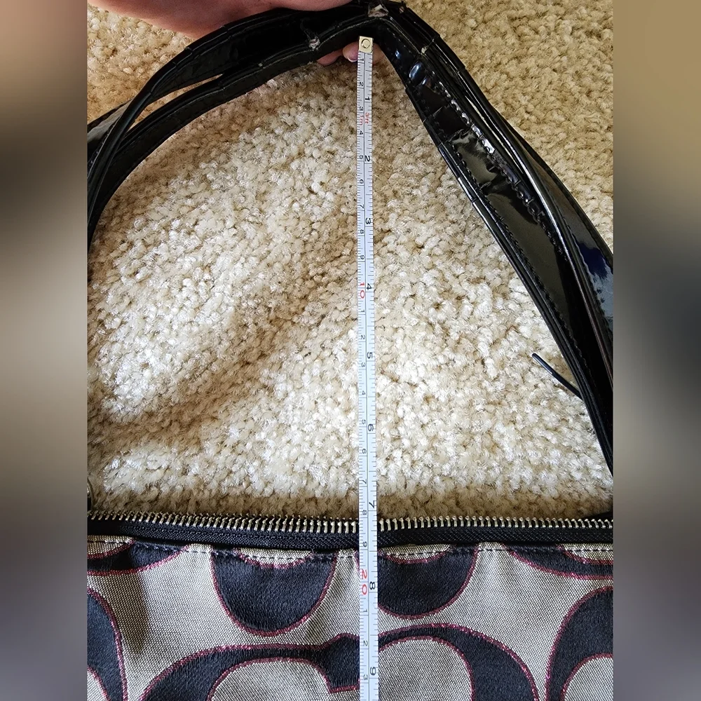 Authentic Coach Purse Black, Gray, Pink - Picture 12 of 15